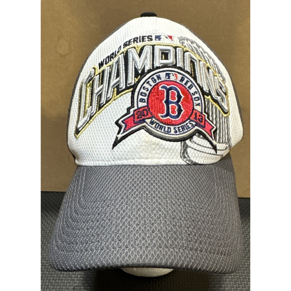 Boston Red Sox 2013 World Series Champions New Era 39Thirty Fitted OSFM Hat Cap